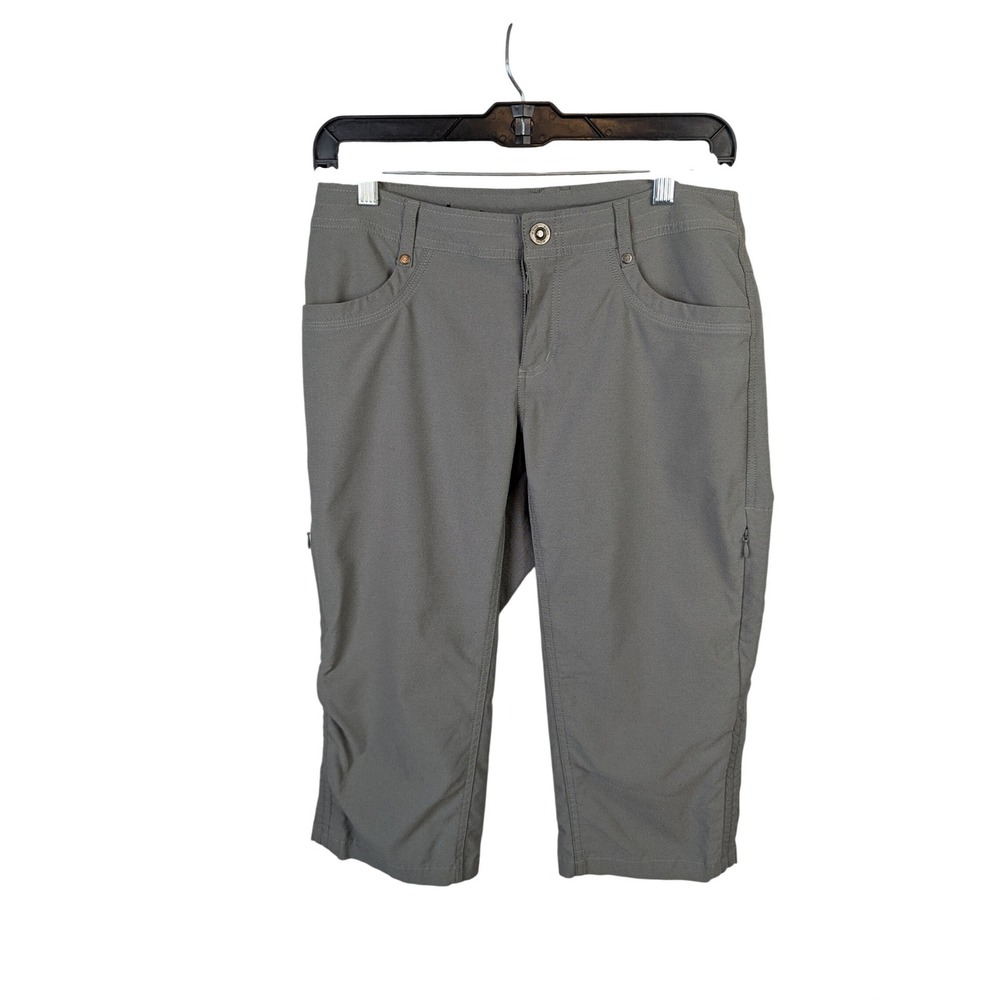 Kuhl Womens Grey Hiking Capri Crop Pants Size 6 Outdoor Utility Gorpcore